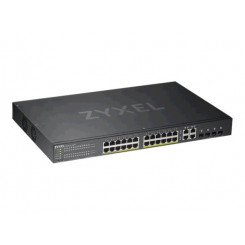 Zyxel GS1920-24HPv2 - Switch - smart - 24 x 10/100/1000 (PoE+) + 4 x combo Gigabit SFP + 4 x 10/100/1000 - rack-mountable - PoE+ (375 W)